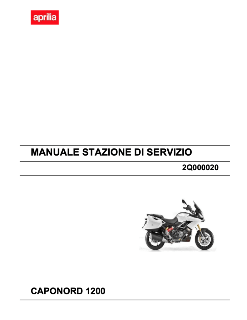 Aprilia Caponord 1200 Service Manual (2013-2017)