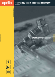 Aprilia RSV 1000 R/Factory (3rd Gen.) Service Manual (2003-05)