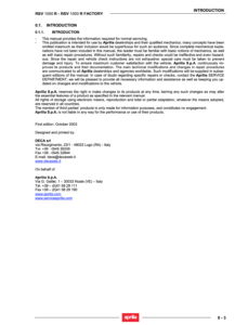 Aprilia RSV 1000 R/Factory 2003 to 2005 (3rd Gen.)