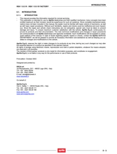 Aprilia RSV 1000 R/Factory 2003 to 2005 (3rd Gen.)