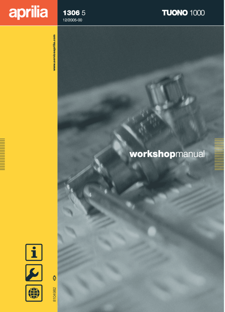 Aprilia Tuono 1000 (2nd Gen.) Service Manual (2006-10)
