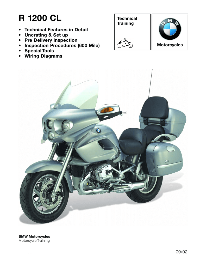 BMW R1200CL Technical Training Manual (2002)