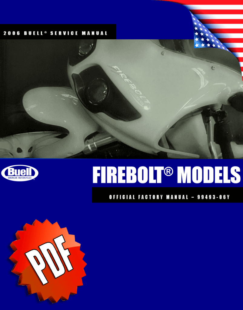 Buell XB9R/XB12R Firebolt Service Manual (2006)