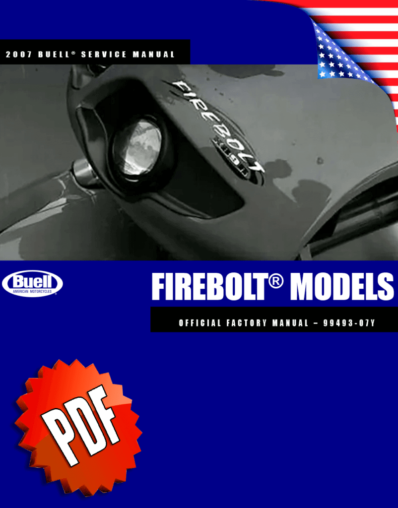 Buell XB9R/XB12R Firebolt Service Manual (2007)
