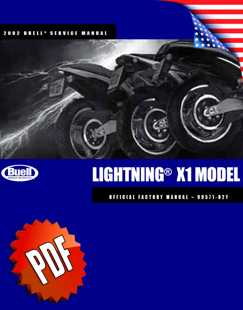 Buell X1 Lightning Service Manual (1999-2002)