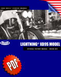 Buell XB9S Lightning Repair Manual (2003)