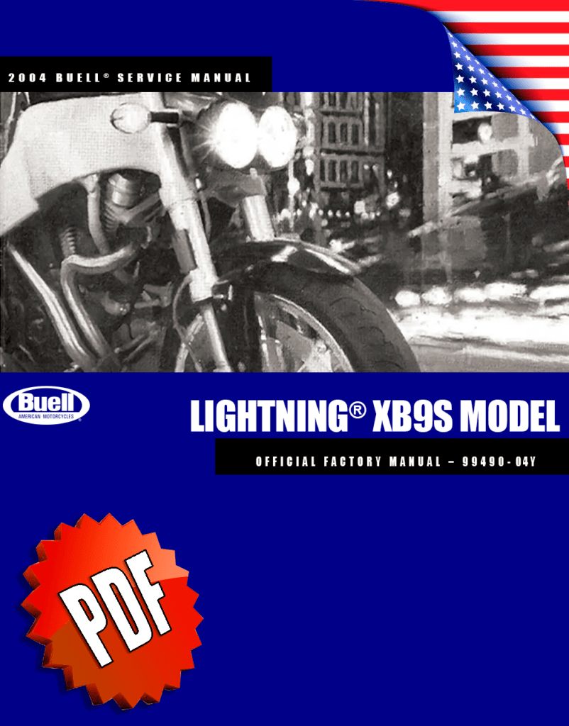 Buell XB9S Lightning Service Manual (2004)