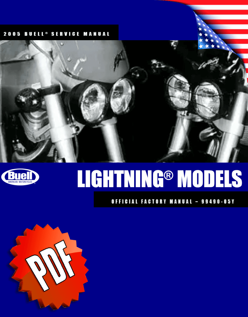 Buell Lightning Models Service Manual (2005)