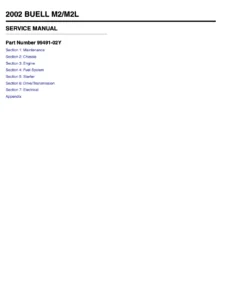 Buell M2/M2L Cyclone 1997-2002