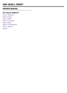 Buell S3/S3T Thunderbolt 2001