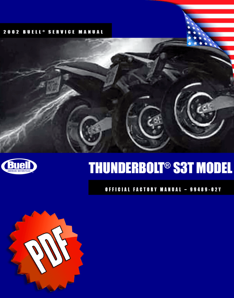 Buell S3T Thunderbolt Service Manual (2002)