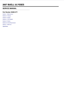 Buell XB12X Ulysses 2007