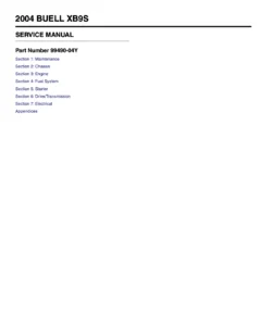 Buell XB9S Lightning 2004