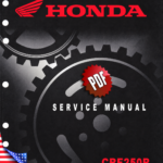 Honda CRF250R Service Manual Cover