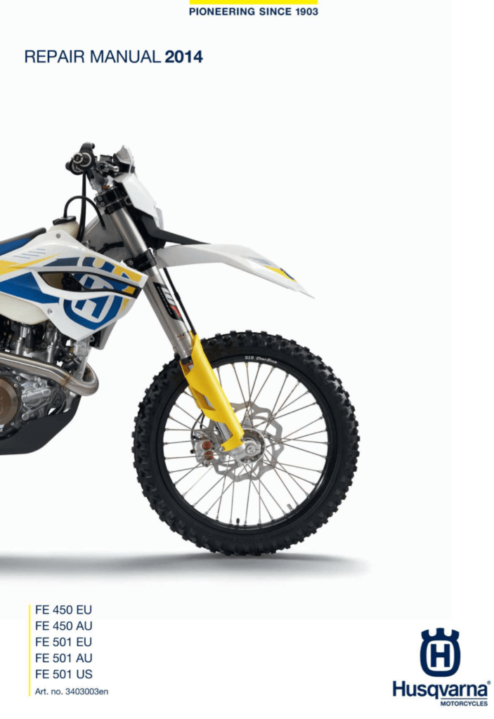 Husqvarna FE 450/501 Repair Manual (2014-15)