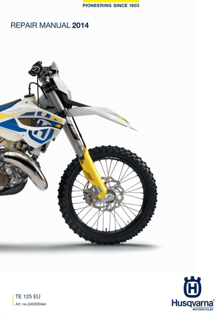Husqvarna TE 125 EU Repair Manual (2014)