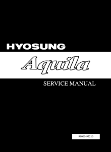Hyosung GV125 Aquila Repair Manual (1998-2005)