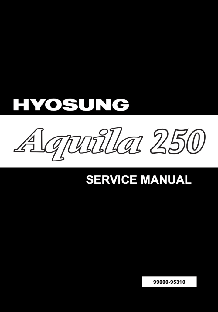 Hyosung GV250 Aquila Repair Manual (1998-2005)