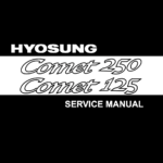 Hyosung GT125/GT250 Comet service manual Models 2002 to 2005 original motorcycle manufacturer's PDF repair manual download
