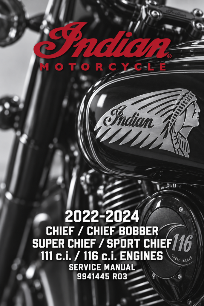 Indian Chief / Chief Bobber / Super Chief / Sport Chief Service Manual (2022-2024)