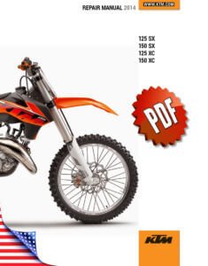 KTM 125/150 SX XC Repair Manual (2014)