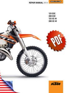 KTM 125/200 EXC XC-W Repair Manual (2012-16)