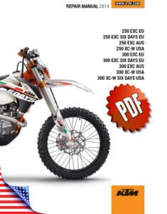 KTM 250/300 EXC XC-W Six Days Repair Manual (2014)