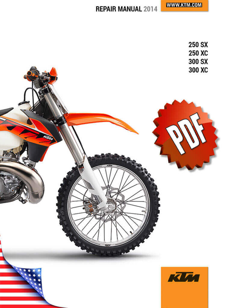 KTM 250/300 SX XC Repair Manual (2014)