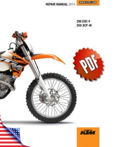 KTM 250 EXC-F XCF-W Repair Manual (2014)