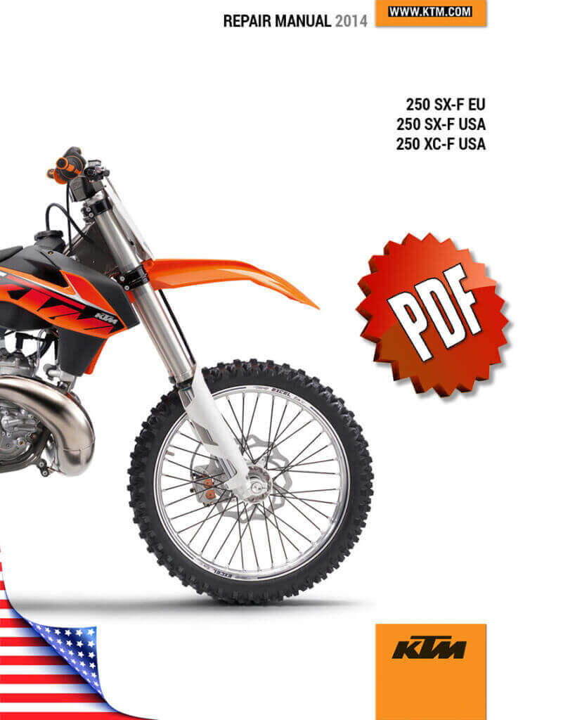KTM 250 SX-F XC-F Repair Manual (2014)
