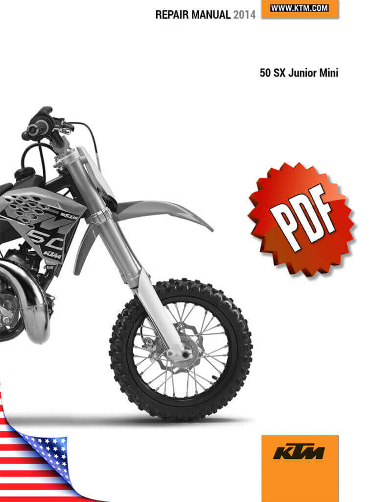 KTM 50 SX Junior Mini Repair Manual (2006-15)