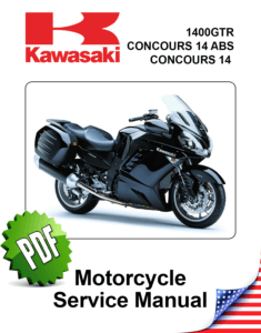 Kawasaki 1400GTR Concours 14 ABS Repair Manual (2007-09)