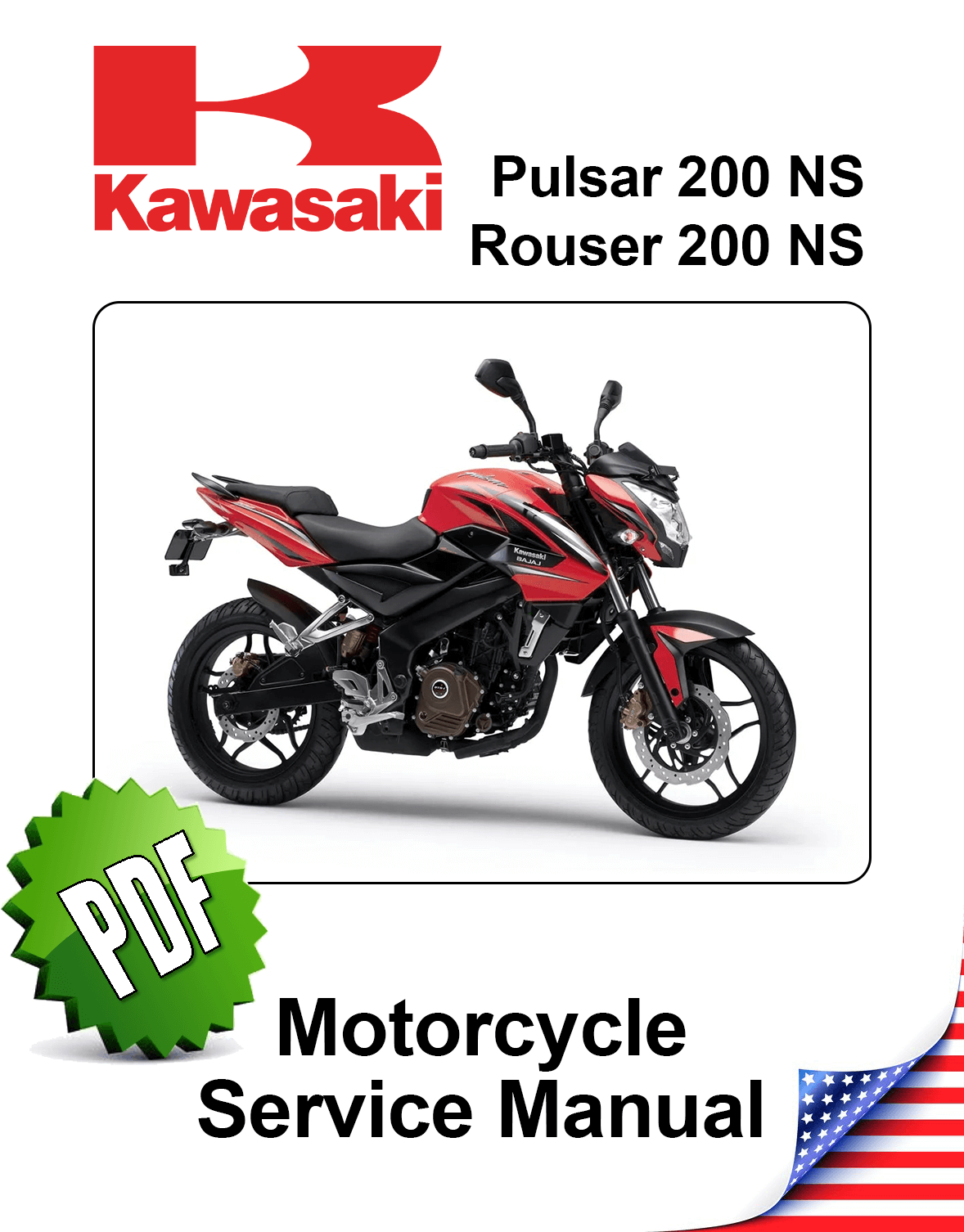 Kawasaki Bajaj Pulsar 200 NS Models 2012-2-13 Service Manual PDF download