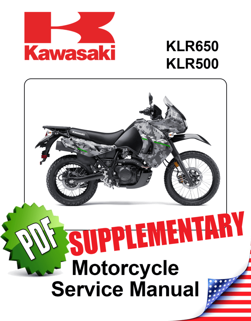 Kawasaki KLR500/KLR650-A (1st generation) Supplementary Repair Manual (1987-2007)
