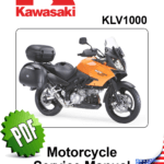 Kawasaki KLV1000 K4, K5, K7 service manual Models 2004 to 2007
