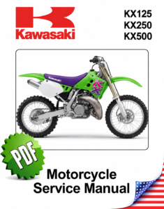Kawasaki KX125 / KX250 / KX500 Service Manual (1988-2004)