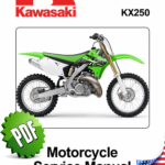 Kawasaki KX250 Service Manual Cover