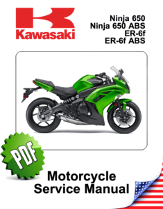 Kawasaki Ninja 650 ER-6f ABS L2-L5 Repair Manual (2012-16)