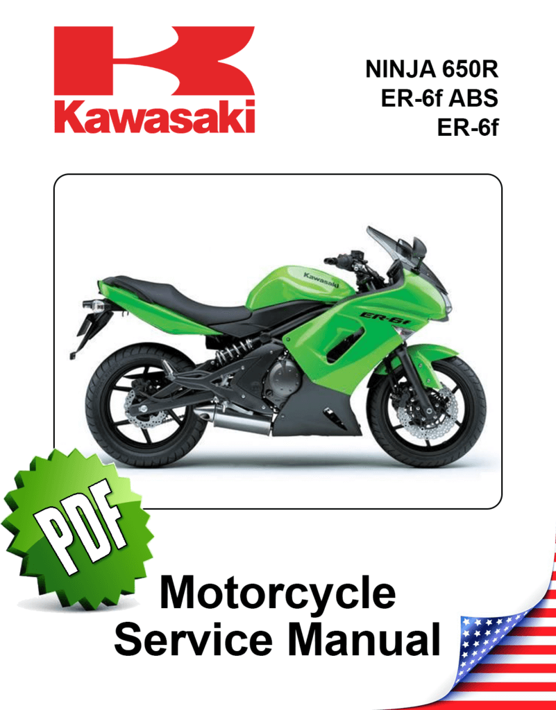 Kawasaki Ninja 650R ER-6f ABS Service Manual (2006–2008)