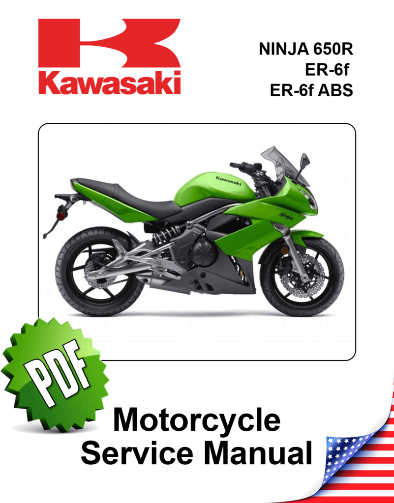 Kawasaki Ninja 650R ER-6f ABS Repair Manual (2009-11)