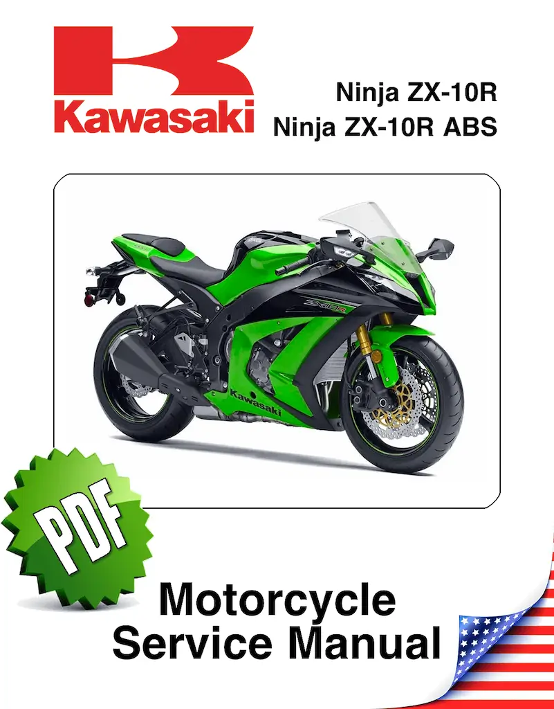 2011 2012 2013 2014 2015 Kawasaki Ninja ZX-10R ZX 10R service manual in binder 