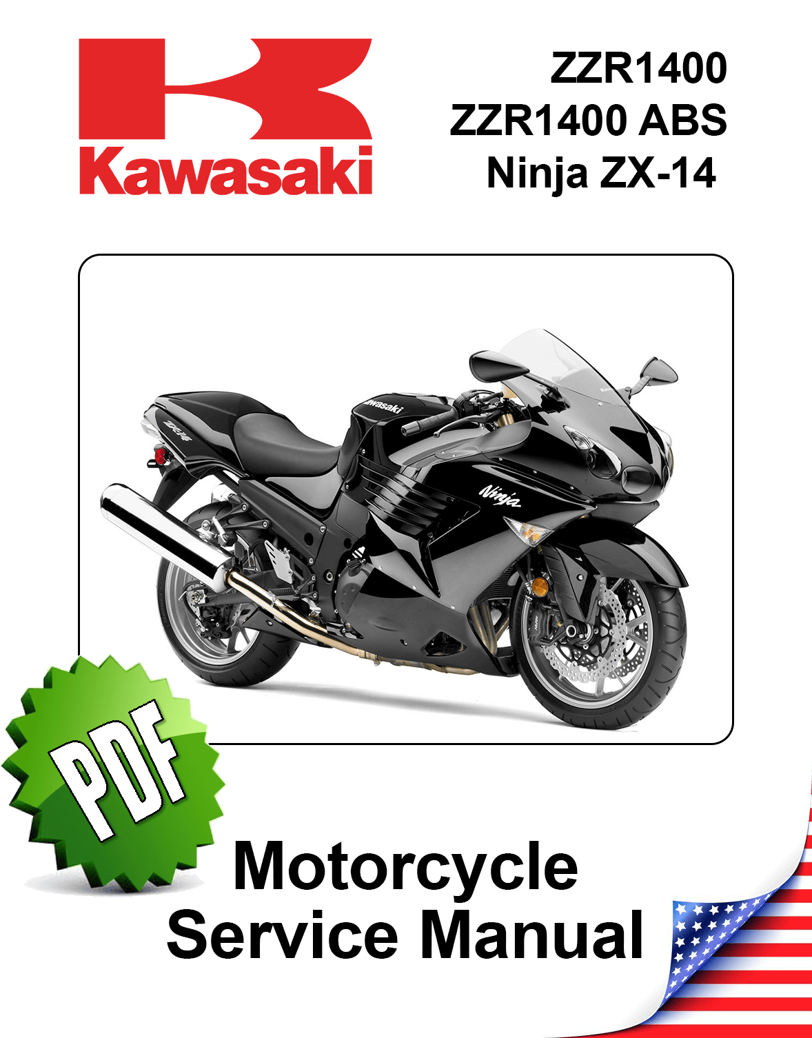Kawasaki Ninja ZX14 Repair Manual (2008-11)