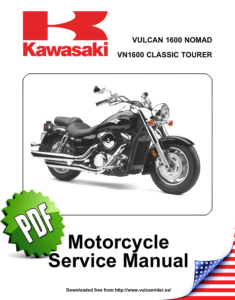 Kawasaki Vulcan VN1600 Nomad/Classic Tourer Repair Manual (2005-08)