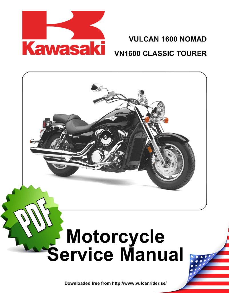Kawasaki Vulcan VN1600 Nomad/Classic Tourer Repair Manual (2005-08)