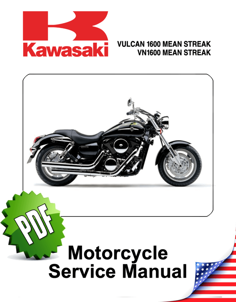 Kawasaki Vulcan VN1600 Mean Streak Repair Manual (2004-08)