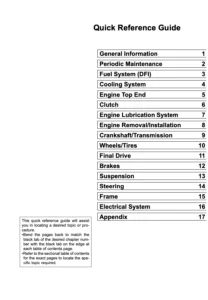 Kawasaki Vulcan VN1700 Vaquero Repair Manual (2011-now)
