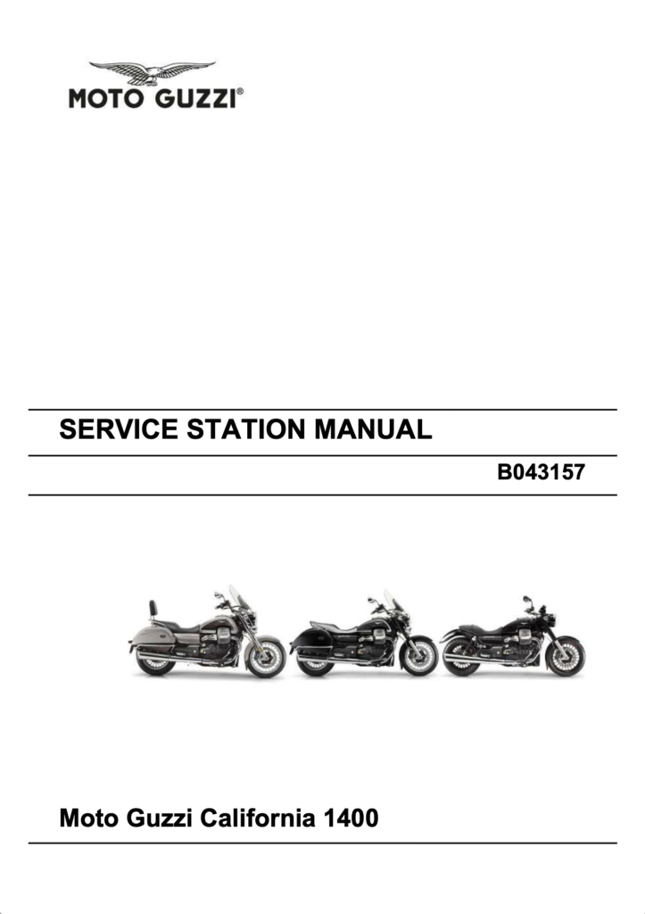 Moto Guzzi California 1400 Custom / Touring Service Manual (2013-2015)