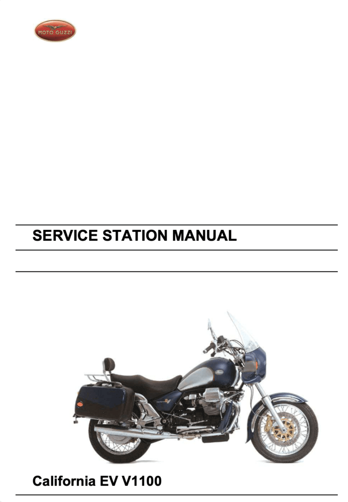 Moto Guzzi California EV V1100 Repair Manual (1997-2012)