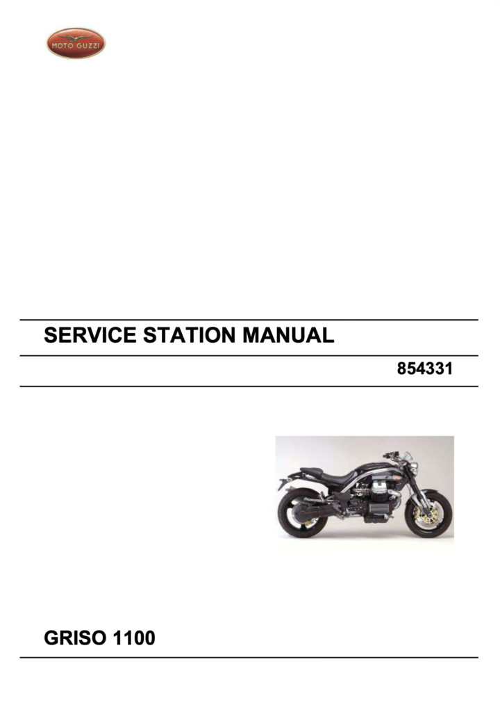 Moto Guzzi Griso 1100 Service Manual (2005-2008)
