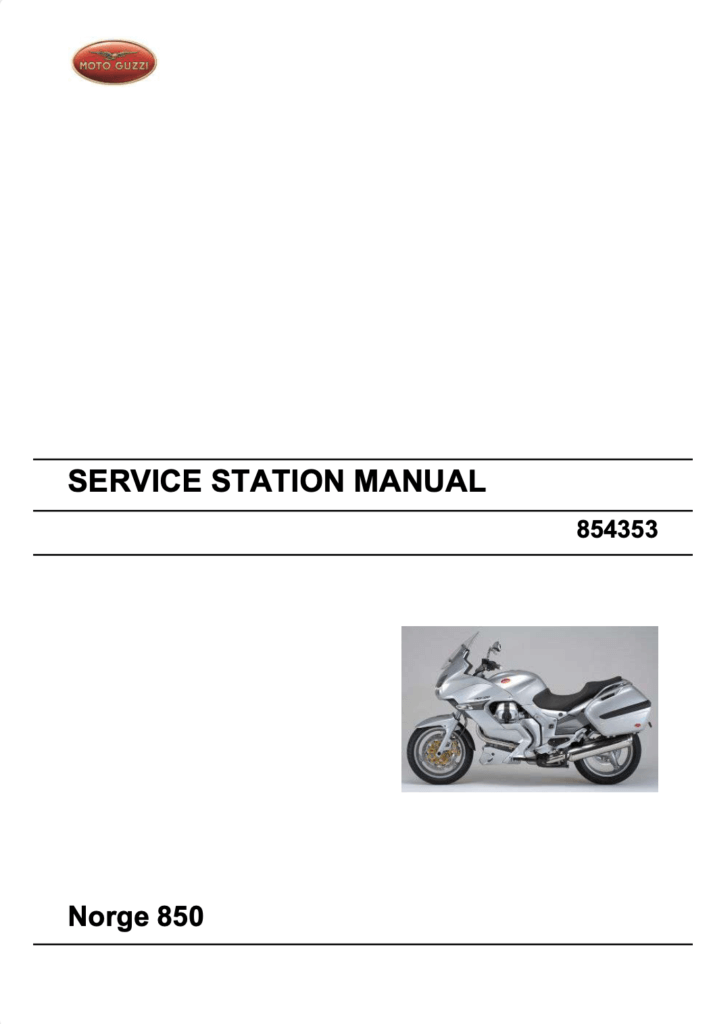 Moto Guzzi Norge 850 Repair Manual (2006-16)